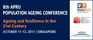 8th APRU Population Aging Conference @ Singapore